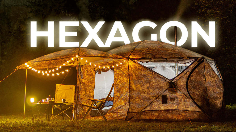 RBM All-Seasons tent Hexagon for 2-9 person