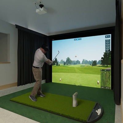 Carl's Place DIY Golf Simulator Enclosure Kit with Preferred Impact Screen