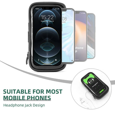 Birch ROCKBROS Bike Phone Mount Bag 270° Rotatable Quick Release Bike Phone Holder Handlebar Bag