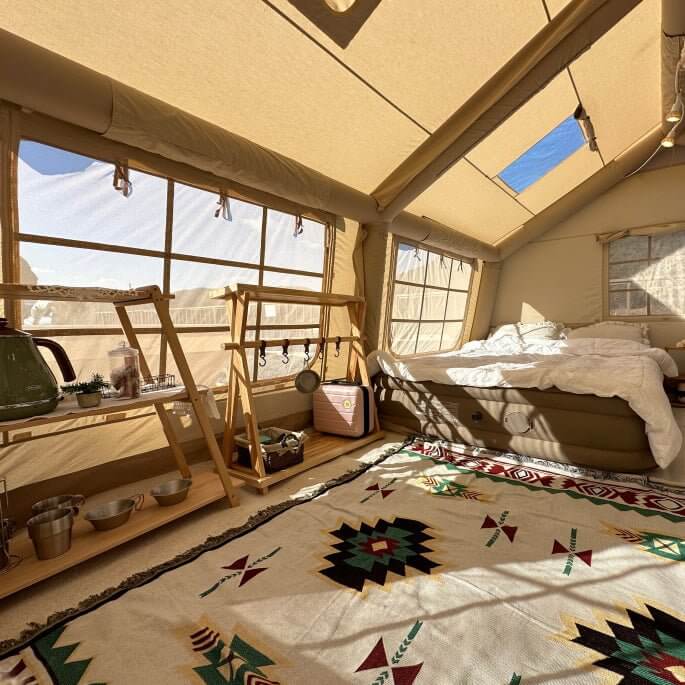 Coody 13.6 | RBM Outdoors Koala 5 Inflatable tent for 2-8 person (Beige)