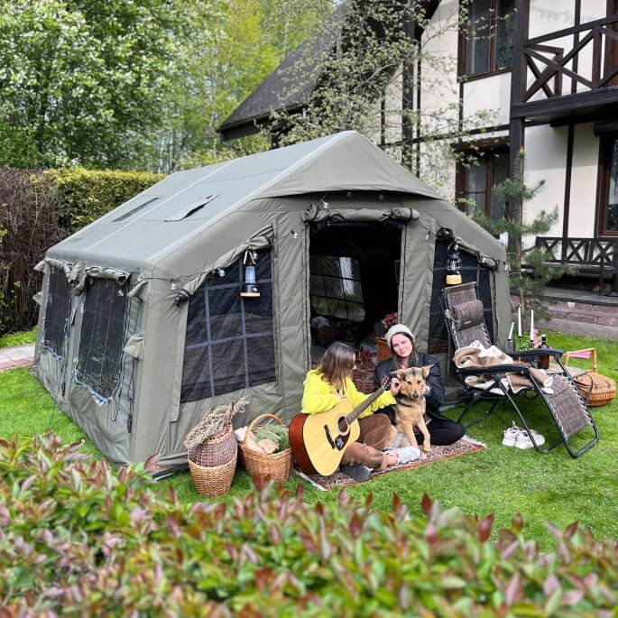 Coody 13.6 | RBM Outdoors Koala 5 Inflatable tent for 2-8 person (Forest Green)