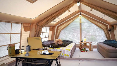 Coody 17.2 | RBM Outdoors Koala 7 Inflatable tent for 2-10 person (Beige)