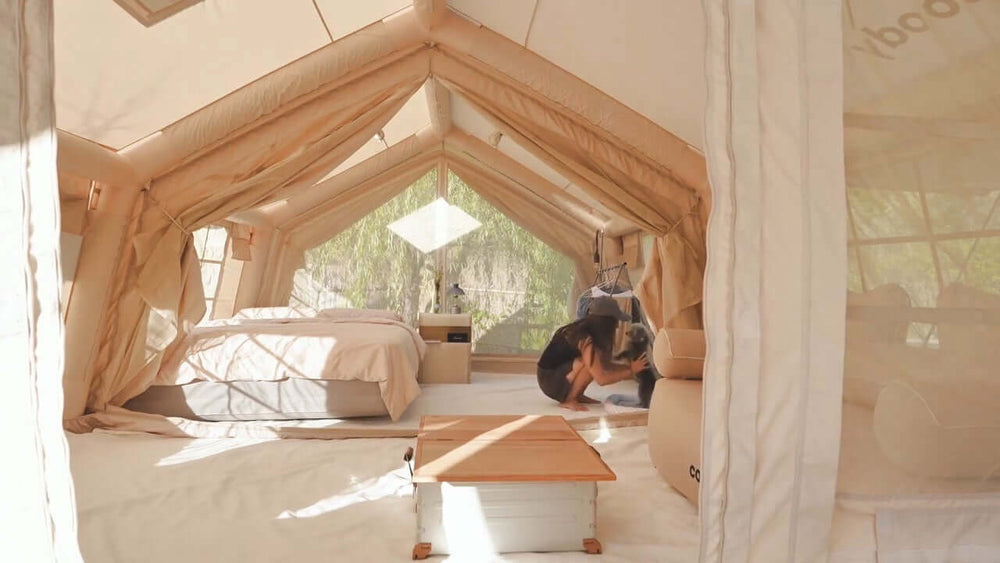 Coody 17.2 | RBM Outdoors Koala 7 Inflatable tent for 2-10 person (Beige)