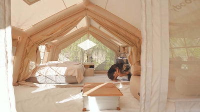 Coody 17.2 | RBM Outdoors Koala 7 Inflatable tent for 2-10 person (Beige)