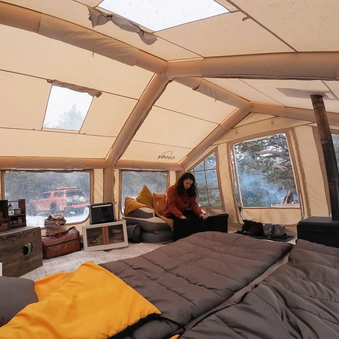 Coody 17.2 | RBM Outdoors Koala 7 Inflatable tent for 2-10 person (Beige)