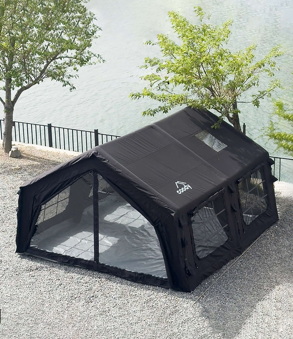 Coody 17.2 | RBM Outdoors Koala 7 Inflatable tent for 2-10 person (Black)