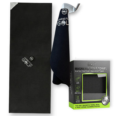 Aiming Fluid Golf - Magna-Anchor™ Magnetic Golf Towel – The 40 (16×40)