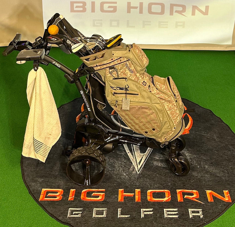 MGI Zip Navigator AT (All Terrain) Remote Controlled Push Cart - Big Horn Golfer