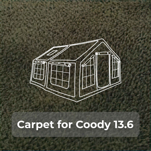 RBM Outdoors Coody Carpet – Tailored for Coody Familia AirTent 13.6 Forest Green