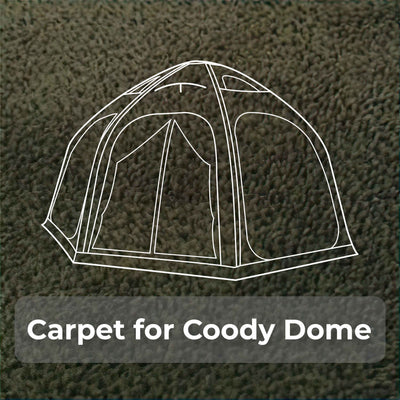 RBM Outdoors Coody Carpet – Tailored for Coody Aurora Dome (Octopus) Tent Forest Green