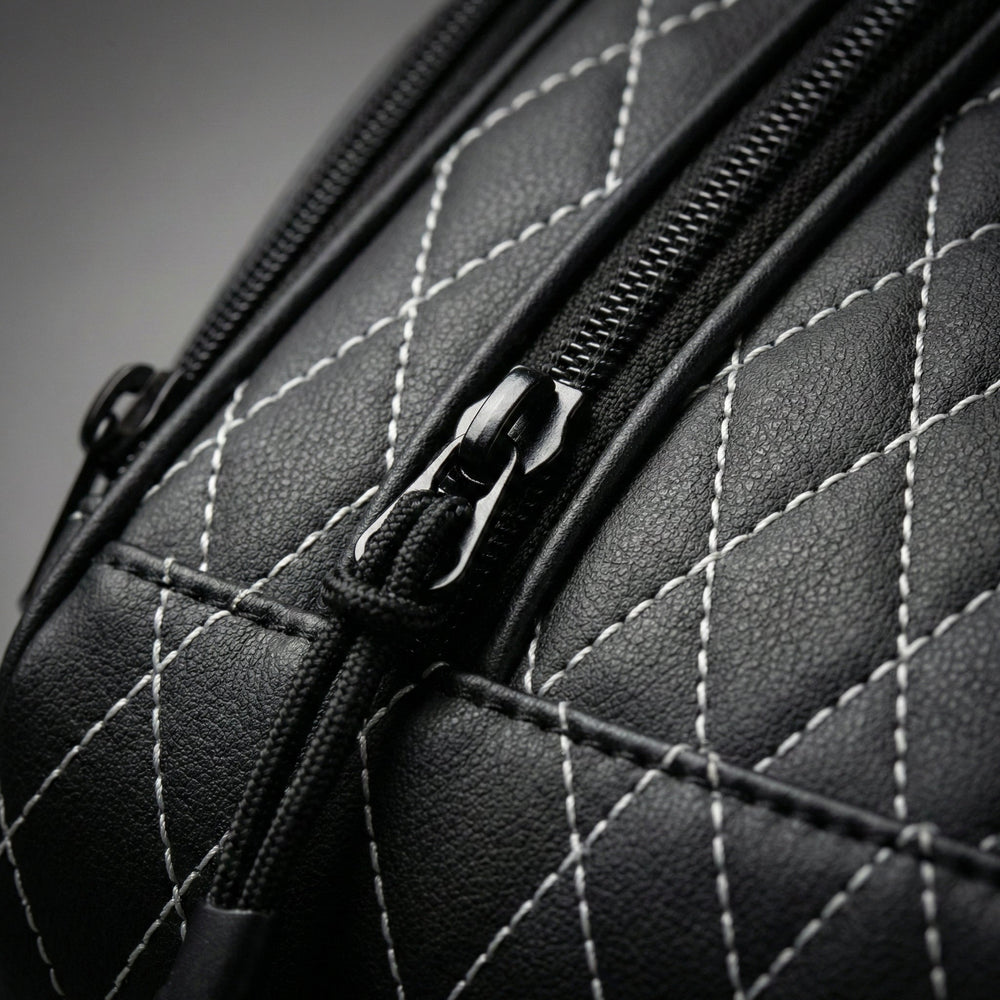 Aiming Fluid Golf - Premium Golf Shoe Bag – Vented Leather Shoe Storage