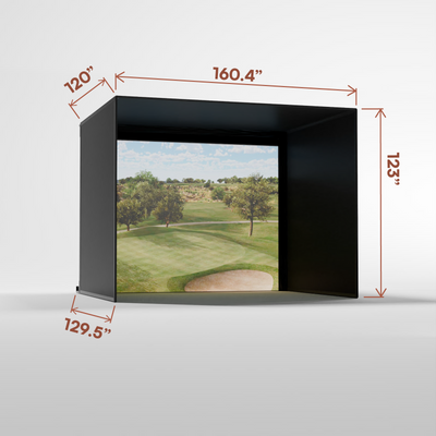 Carl's Place Pro Golf Enclosure Kit with High-Contrast Gray Golf Impact Screen