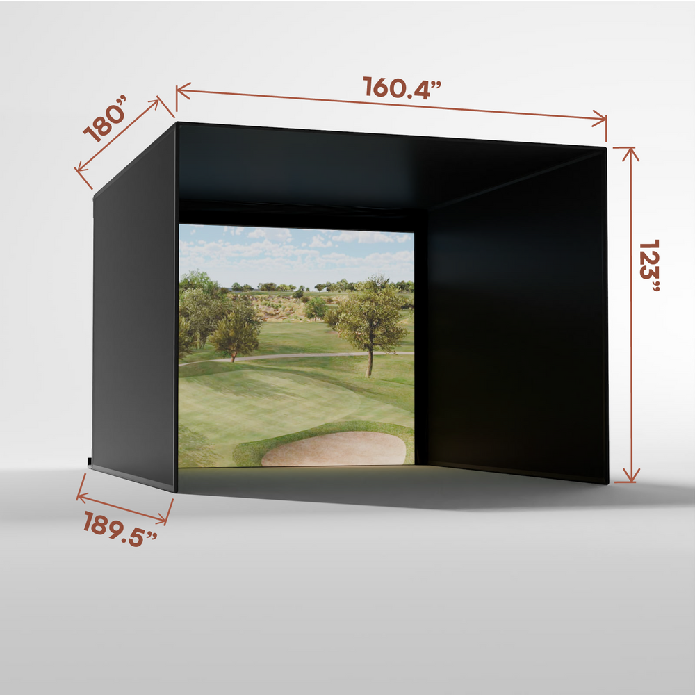 Carl's Place Pro Golf Enclosure Kit with High-Contrast Gray Golf Impact Screen