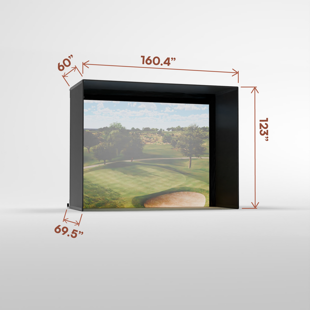 Carl's Place Pro Golf Enclosure Kit with High-Contrast Gray Golf Impact Screen