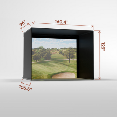 Carl's Place Pro Golf Enclosure Kit with High-Contrast Gray Golf Impact Screen