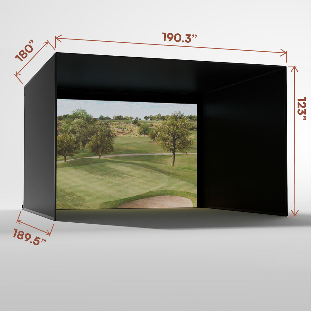 Carl's Place Pro Golf Enclosure Kit with High-Contrast Gray Golf Impact Screen