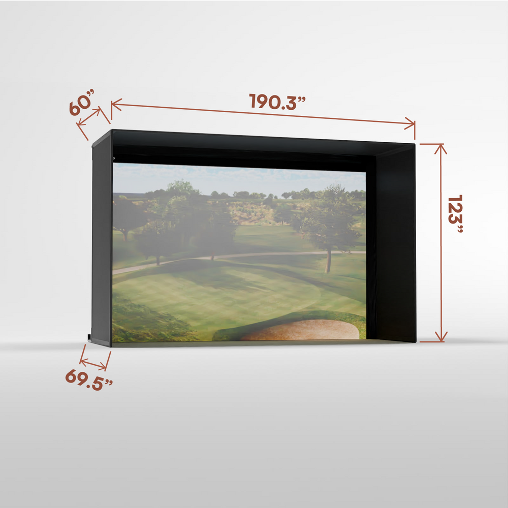 Carl's Place Pro Golf Enclosure Kit with High-Contrast Gray Golf Impact Screen