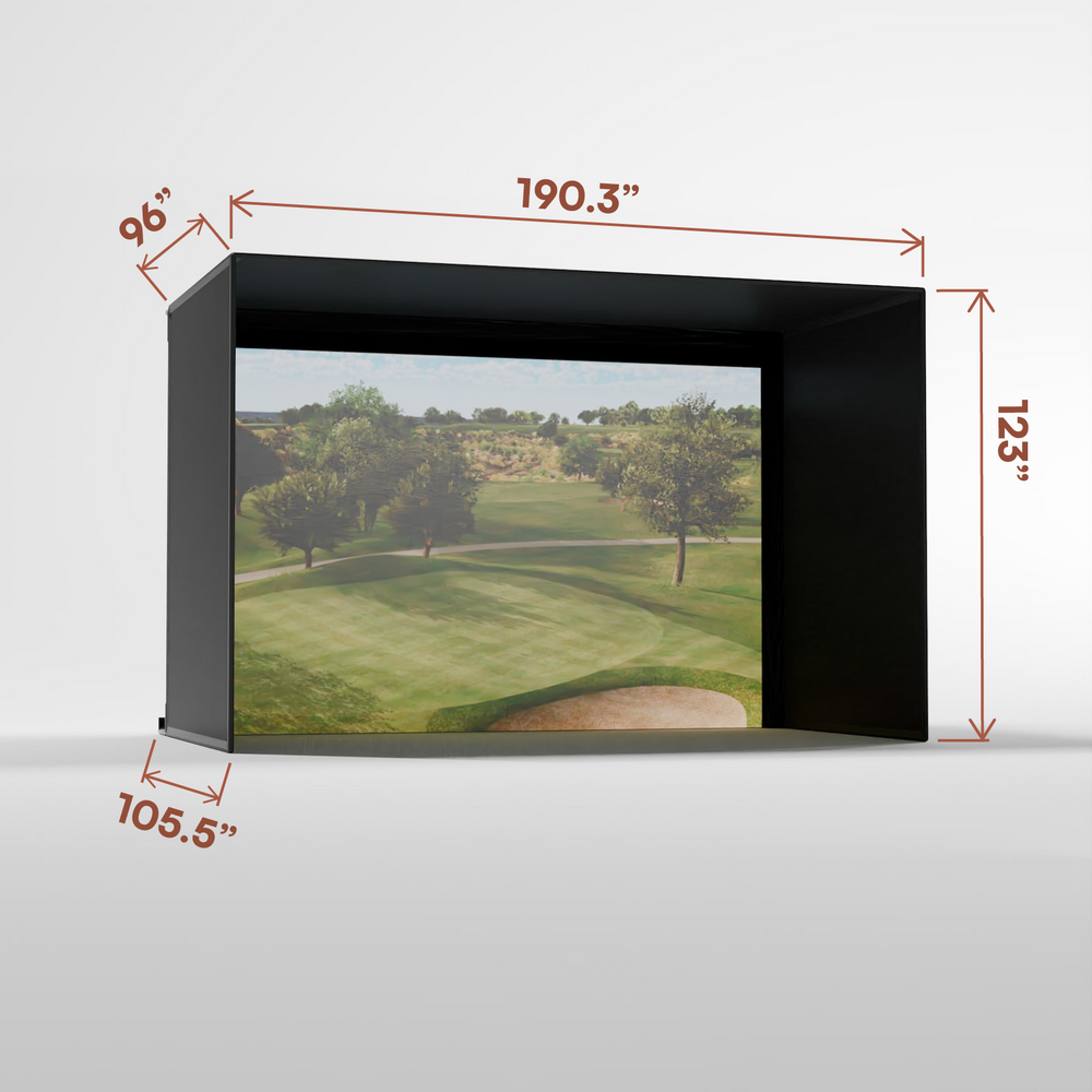 Carl's Place Pro Golf Enclosure Kit with High-Contrast Gray Golf Impact Screen