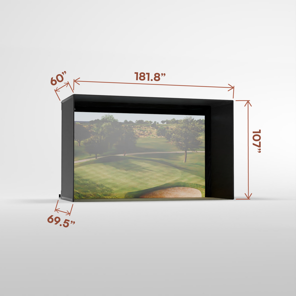 Carl's Place Pro Golf Enclosure Kit with High-Contrast Gray Golf Impact Screen