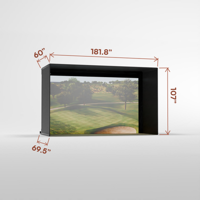 Carl's Place Pro Golf Enclosure Kit with High-Contrast Gray Golf Impact Screen