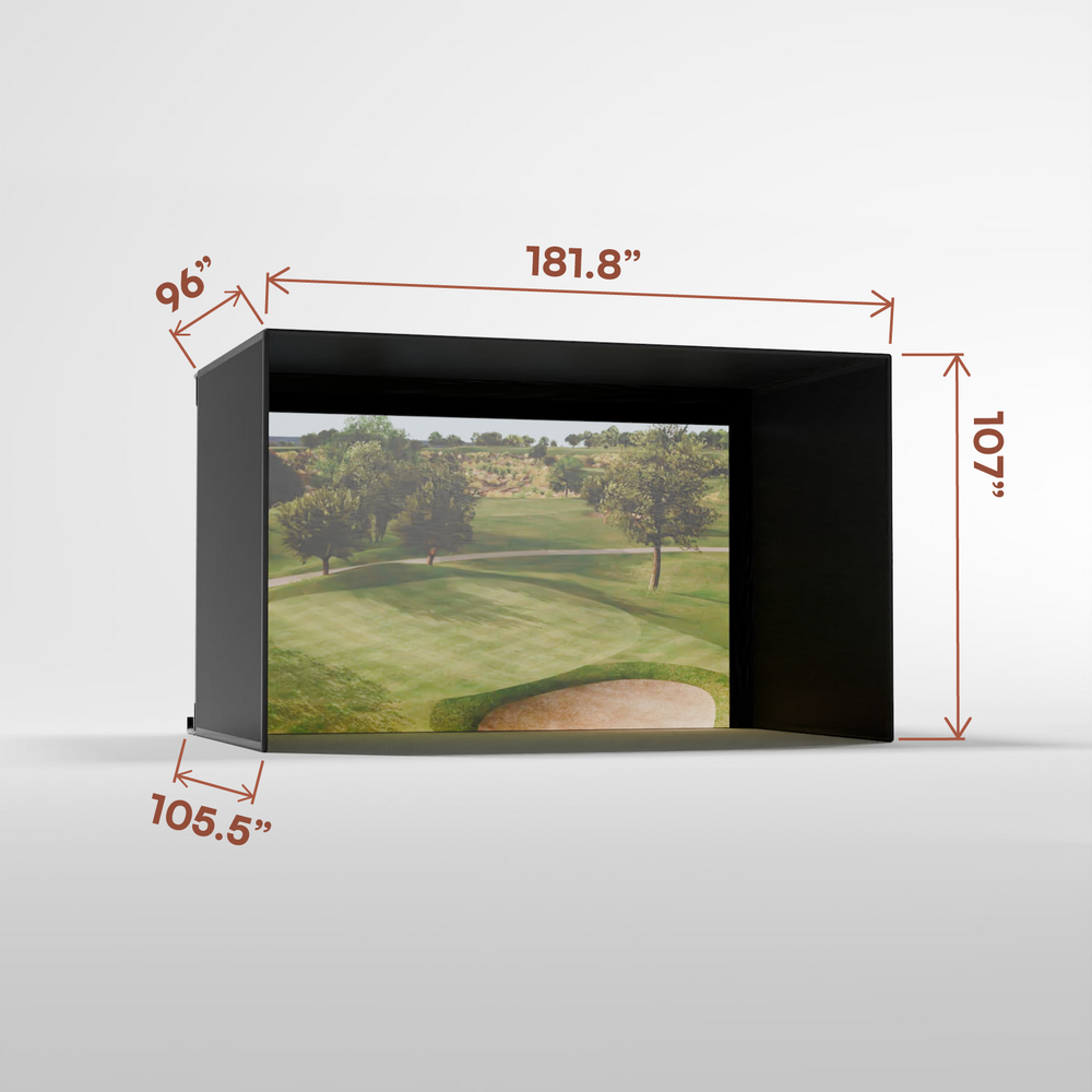 Carl's Place Pro Golf Enclosure Kit with High-Contrast Gray Golf Impact Screen