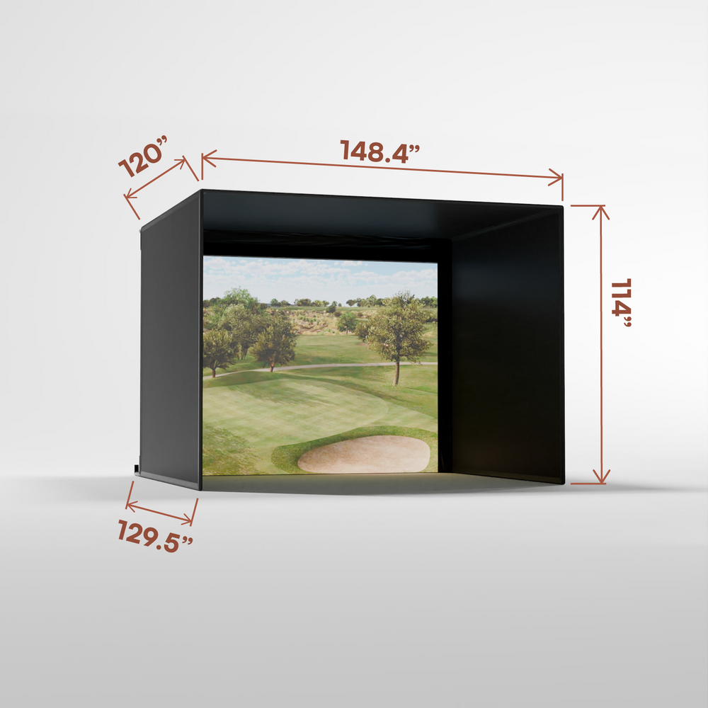 Carl's Place Pro Golf Enclosure Kit with High-Contrast Gray Golf Impact Screen