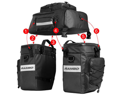 Rambo Waterproof Triple Accessory Bag- R161