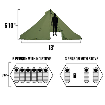 Seek Outside Redcliff | Stove | Liner | Hot Tent Bundle