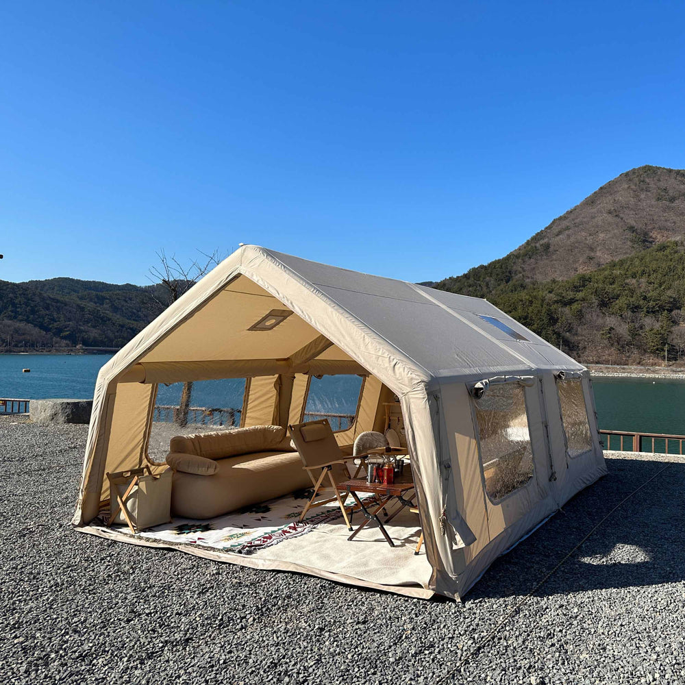 Coody 17.2 | RBM Outdoors Koala 7 Inflatable tent for 2-10 person (Beige)