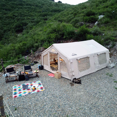 Coody 17.2 | RBM Outdoors Koala 7 Inflatable tent for 2-10 person (Beige)