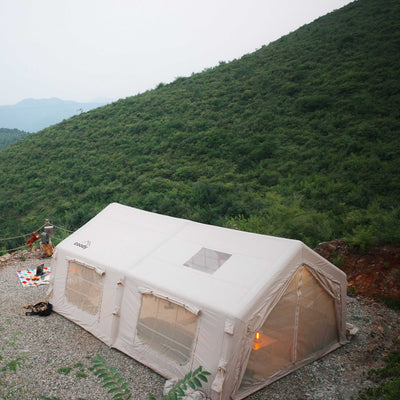Coody 17.2 | RBM Outdoors Koala 7 Inflatable tent for 2-10 person (Beige)