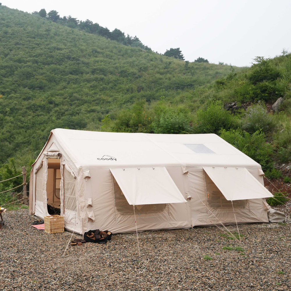 Coody 17.2 | RBM Outdoors Koala 7 Inflatable tent for 2-10 person (Beige)