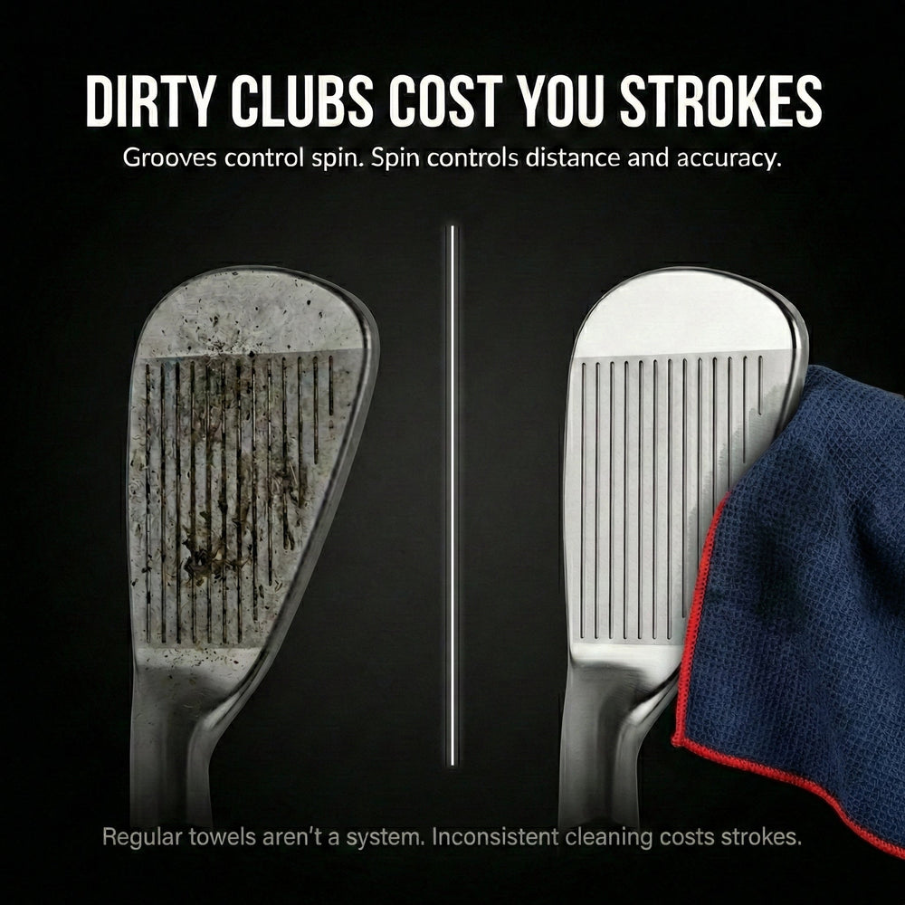 Aiming Fluid Golf - Magna-Anchor™ Magnetic Golf Towel – Stubby (16×24)