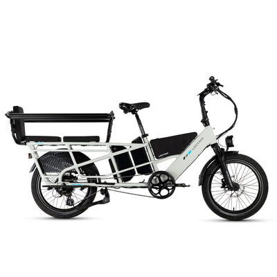 Lectric XPedition2 Stratus White Long-Range Dual-Battery eBike