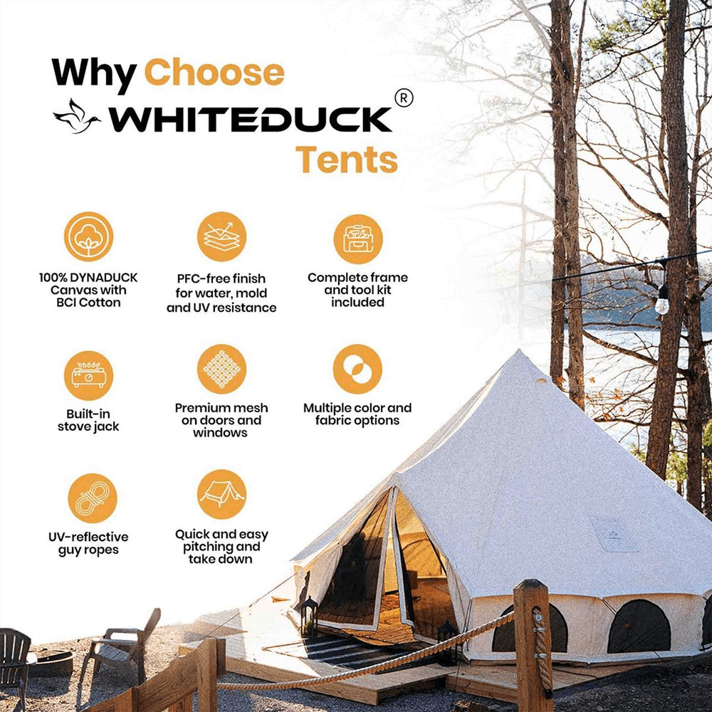 avalon tent and party 13' Avalon Bell Tent – Big Horn Golfer