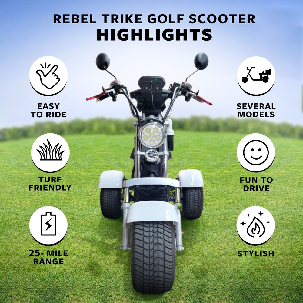 14 STX - Rebel Trike Golf Scooter - Big Horn Golfer