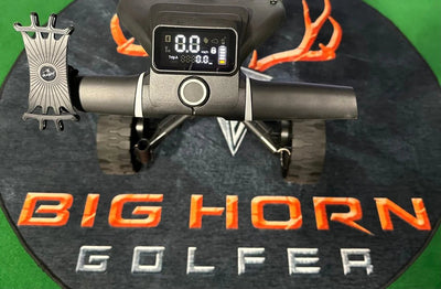 Axglo E5 Follow Me Electric Golf Push Cart - Big Horn Golfer