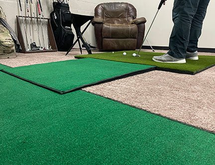 Big Moss Golf - Simulator Putting & Return Ramp (3’x 3′) - Big Horn Golfer