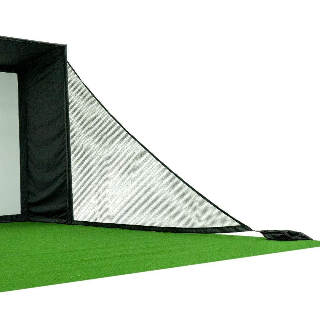 Carl's Place - Net Wall Extensions for Golf Simulator Enclosure - Big Horn Golfer