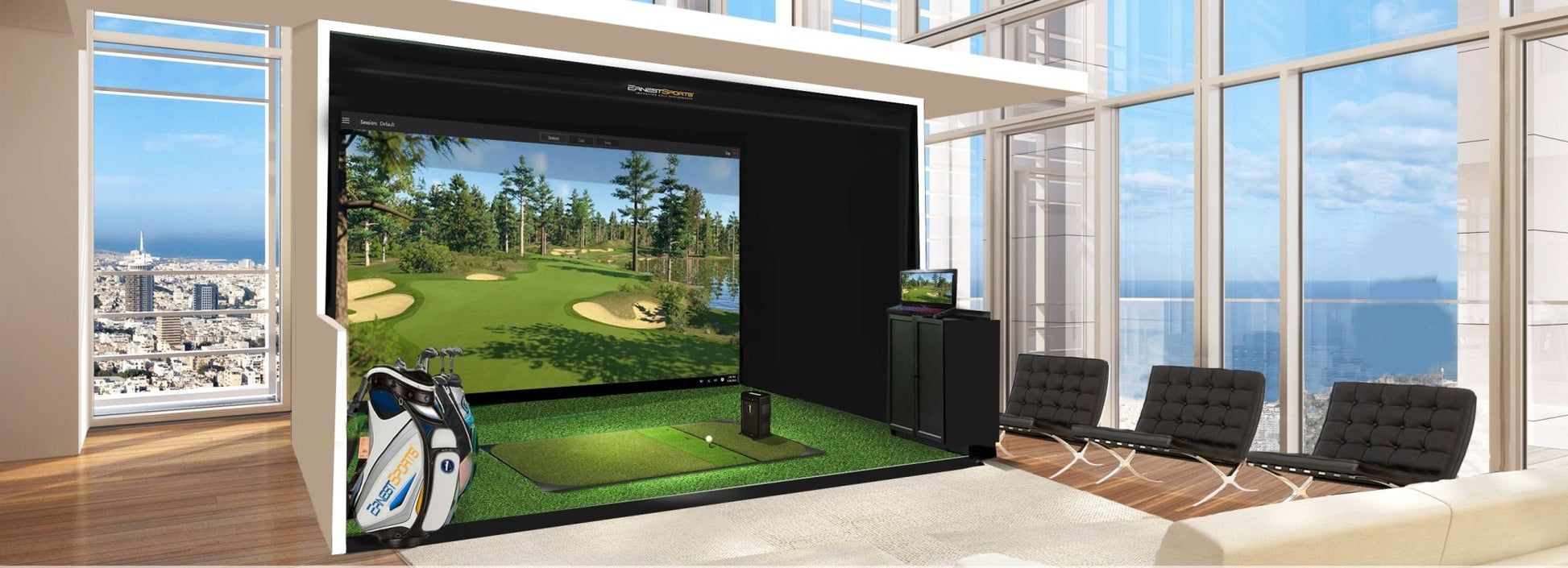 Ernest Sports - ES Tour Plus Portable Launch Monitor - Big Horn Golfer