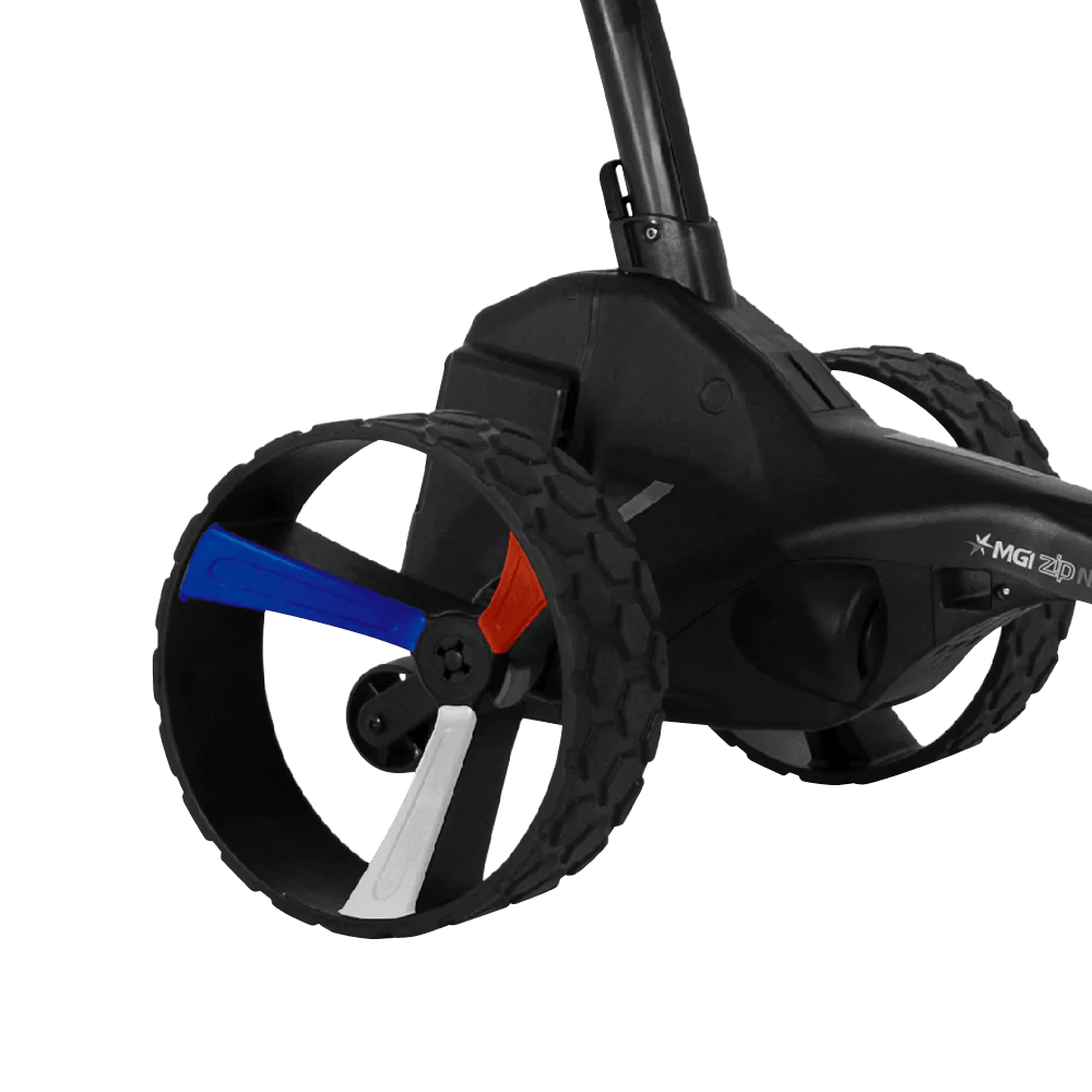 MGI - Americana Zip Navigator Remote Control Push Cart & Bag Bundle - Big Horn Golfer