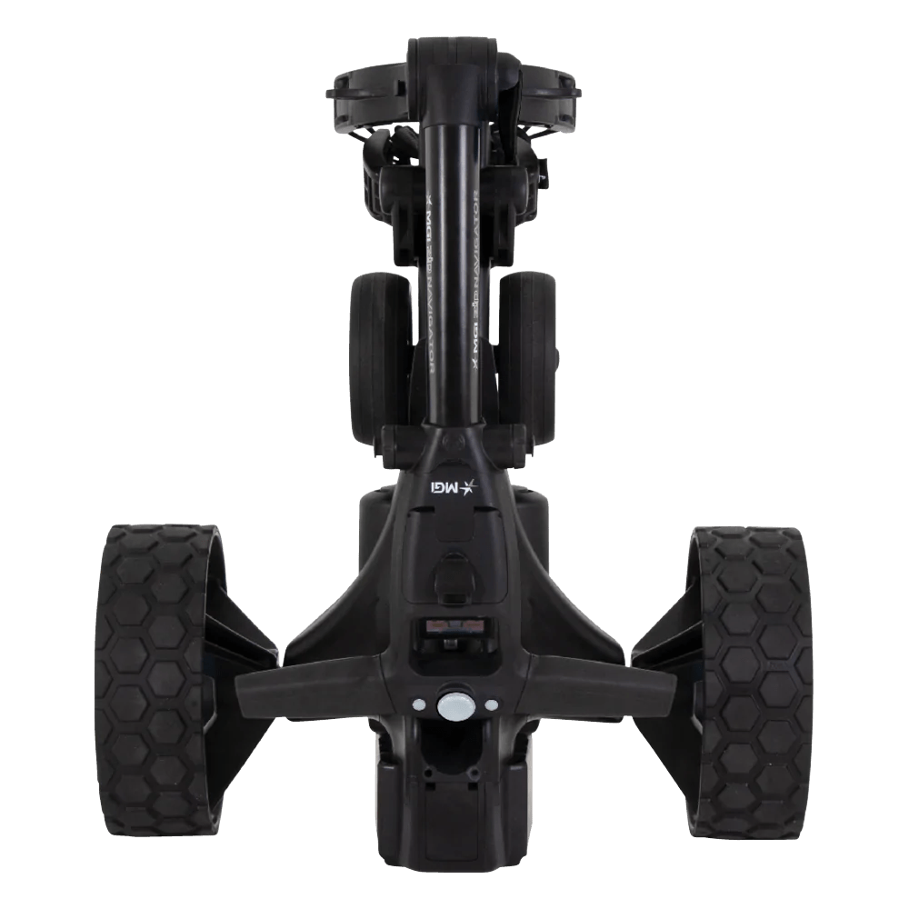 MGI - Americana Zip Navigator Remote Control Push Cart & Bag Bundle - Big Horn Golfer