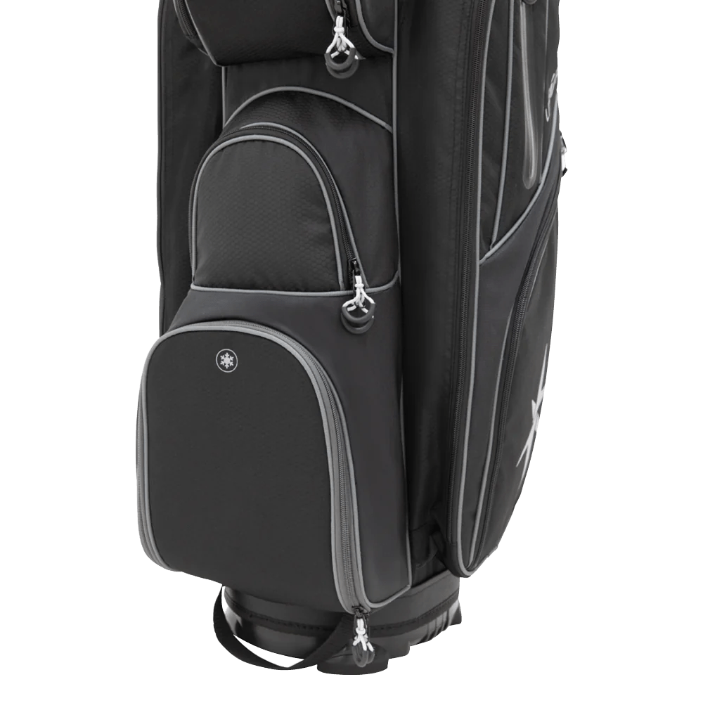 MGI Zip Navigator All-Terrain Remote Controlled Push Cart & Golf Bag Bundle - Big Horn Golfer