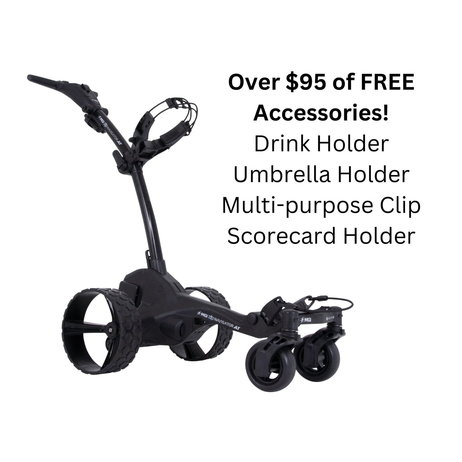 MGI Zip Navigator AT (All Terrain) Remote Controlled Push Cart Big