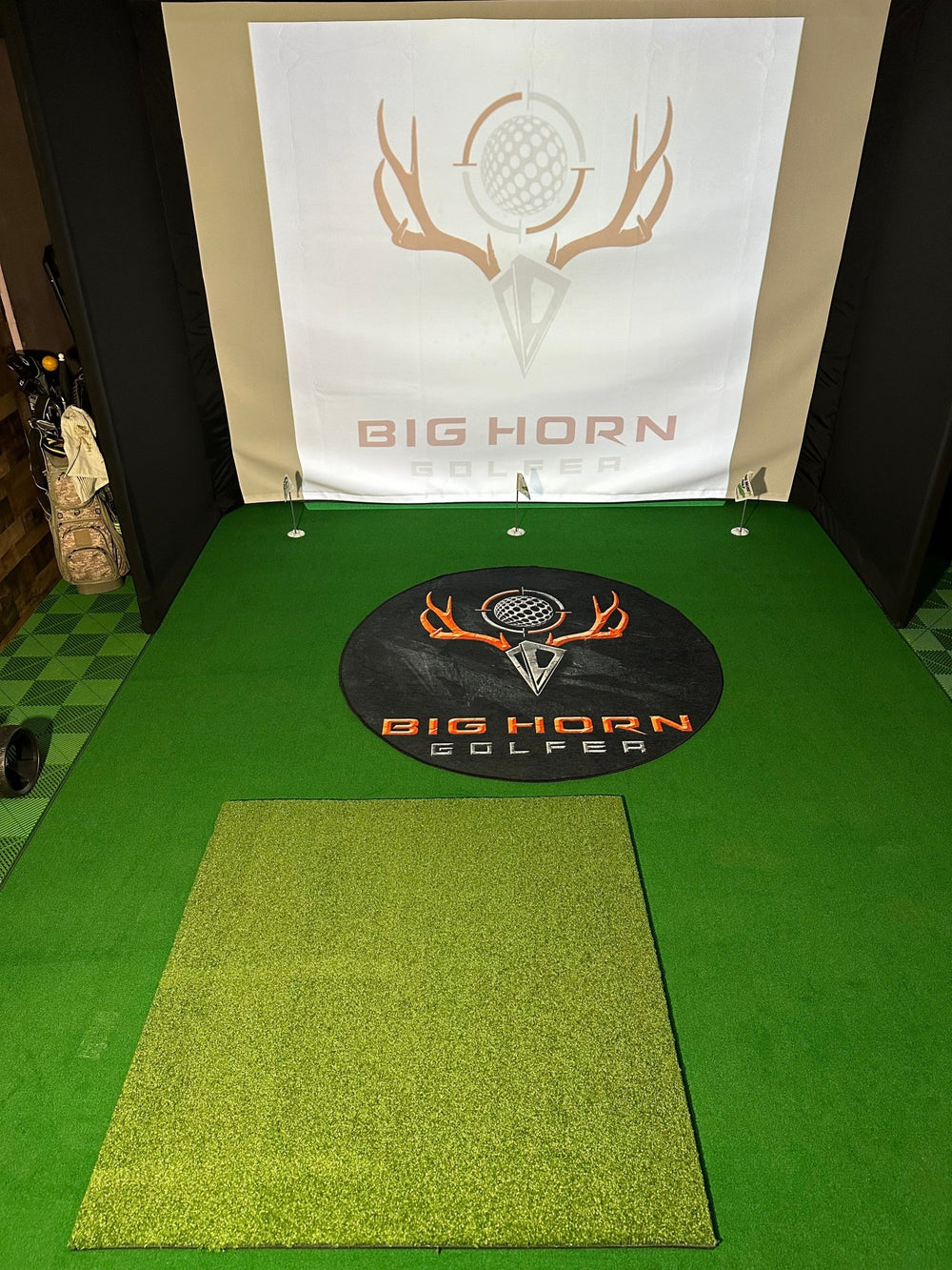 Monster Mat by SafePlay Golf - Big Horn Golfer