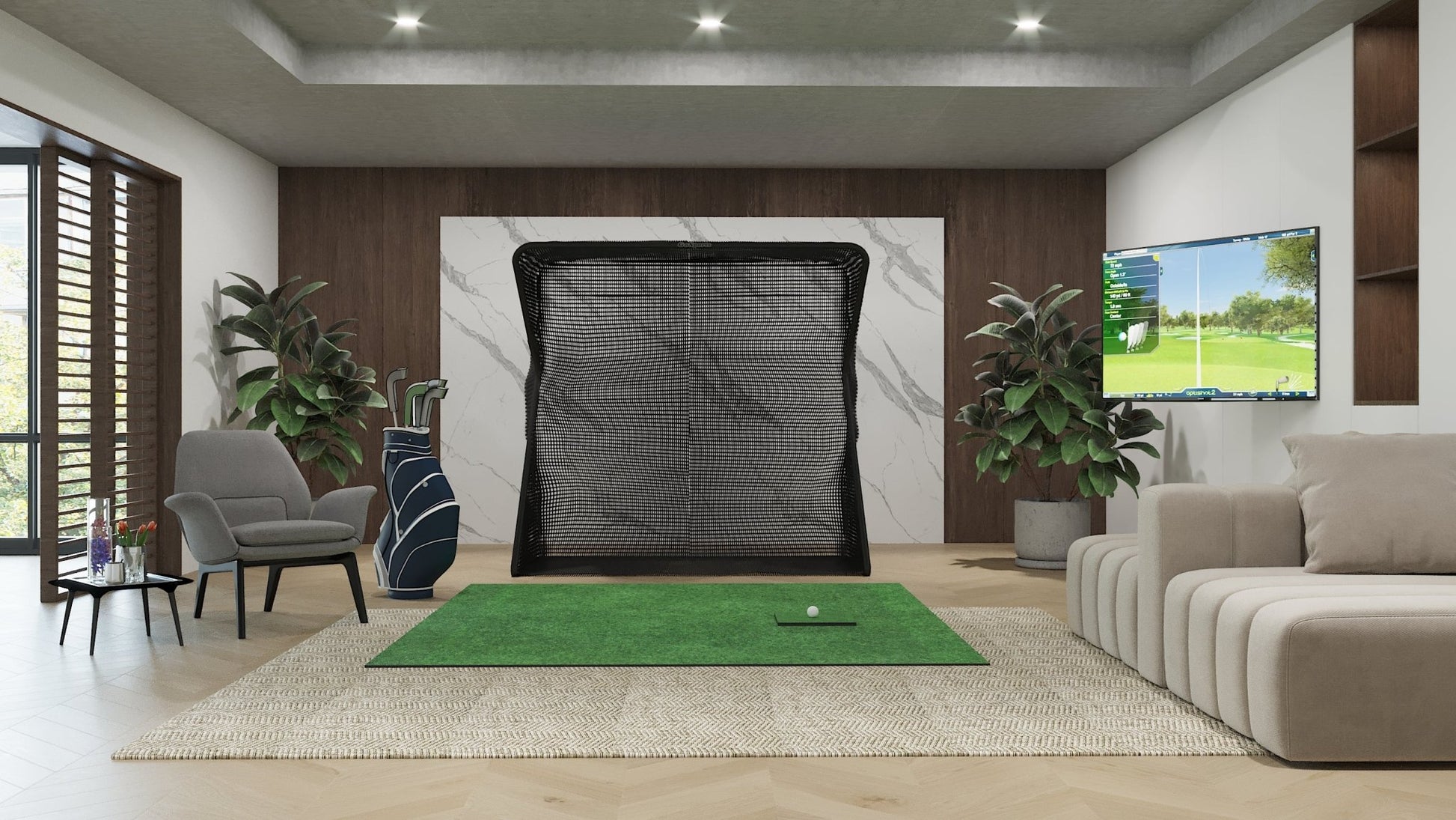 OptiShot Golf - OptiShot2 Simulator Golf In A Box 2 - Big Horn Golfer