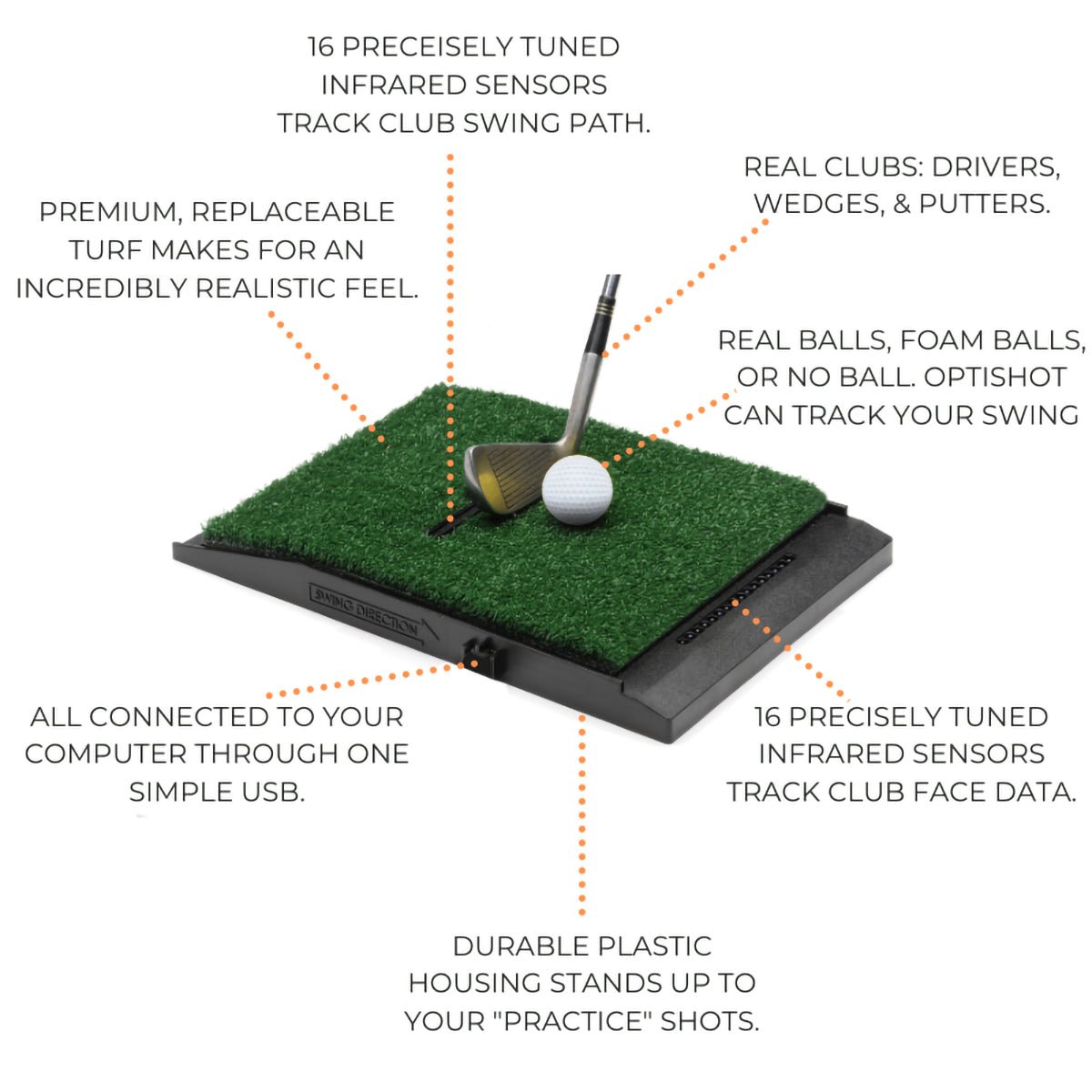 OptiShot Golf - OptiShot2 Simulator Golf In A Box 3 - Big Horn Golfer