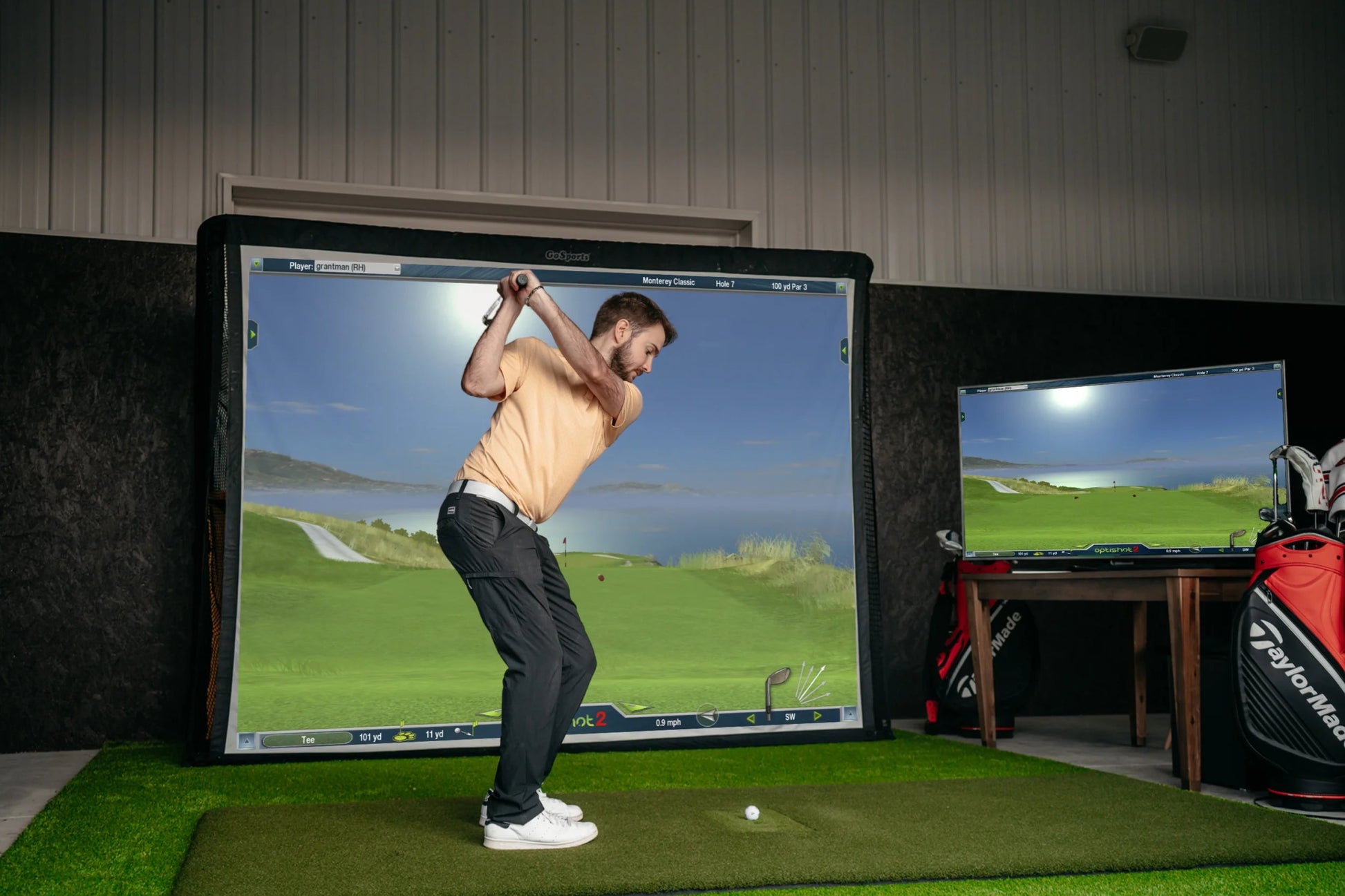 OptiShot Golf - OptiShot2 Simulator Golf In A Box 3 - Big Horn Golfer
