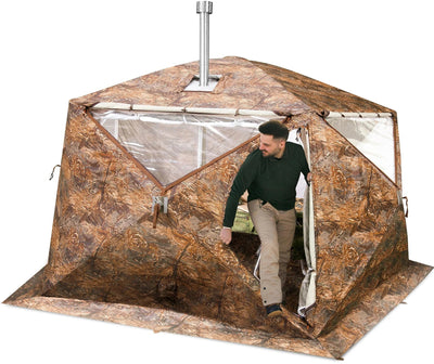 5 season tent All-Season Outfitter Wall Tent with Stove Jack "Pentagon" – Big Horn Golfer