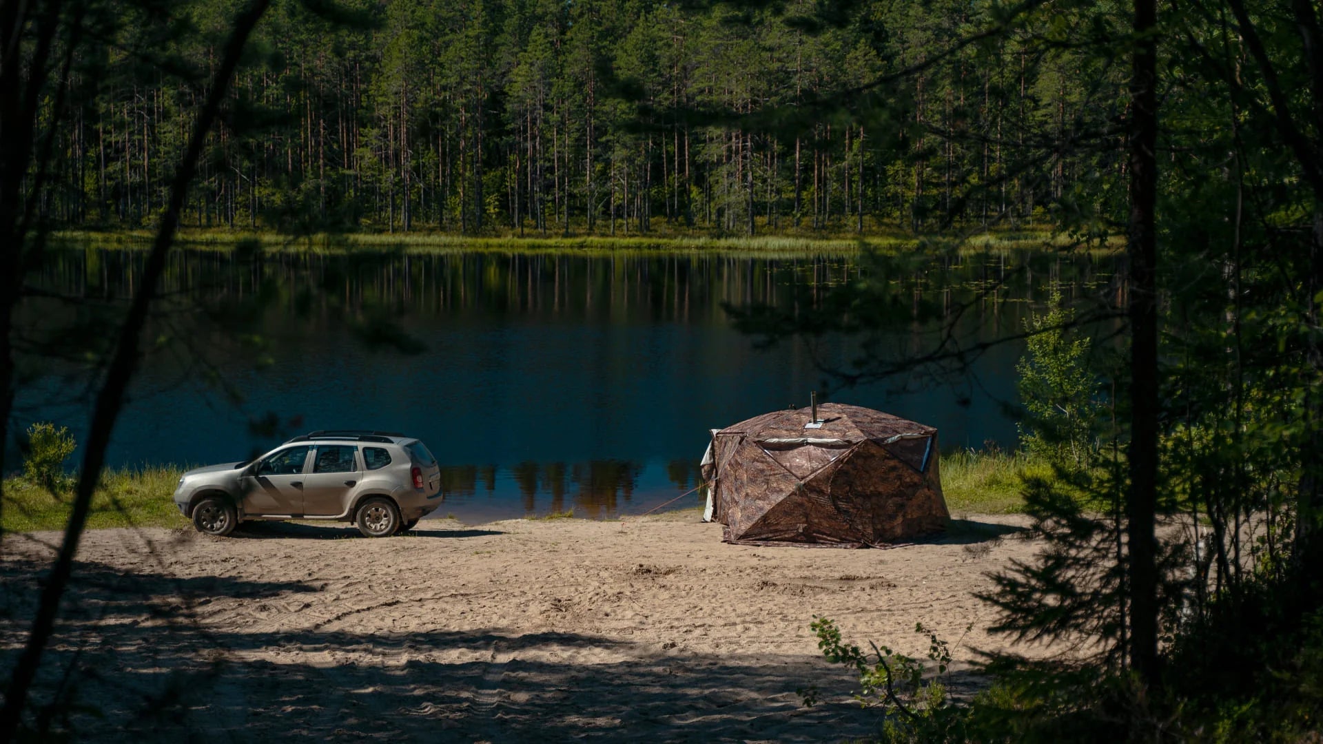 RBM Outdoors - All-Season Premium Outfitter Wall Tent with Stove Jack "Pentagon". Best for 5 person - Big Horn Golfer
